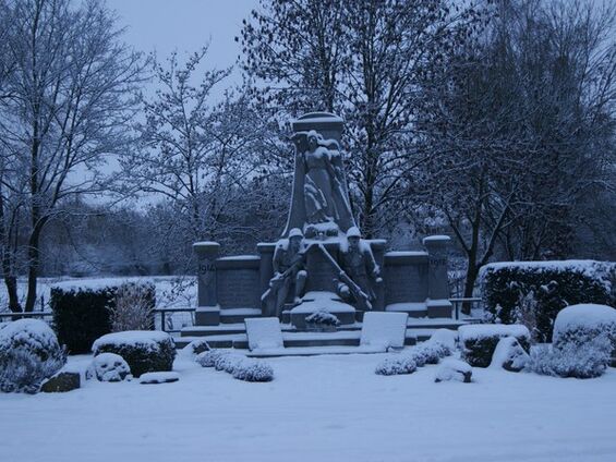 le village sous la neige