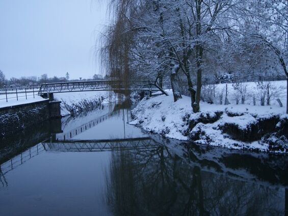 le village sous la neige