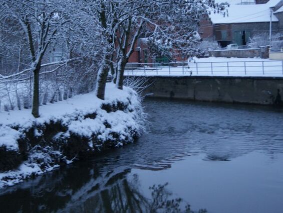 le village sous la neige