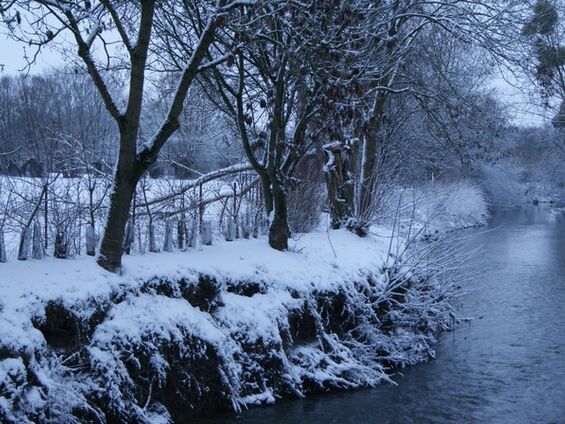 le village sous la neige