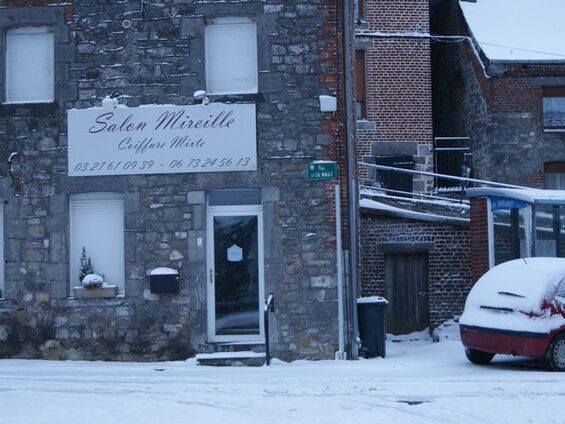 le village sous la neige