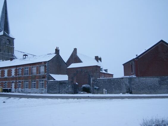 le village sous la neige